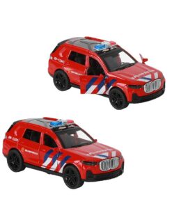 112 Pull-Back Brandweer SUV 1:36 + Licht en Geluid