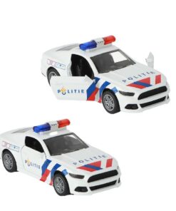 112 Pull-Back Politie Sportwagen 1:36 + Licht en Geluid