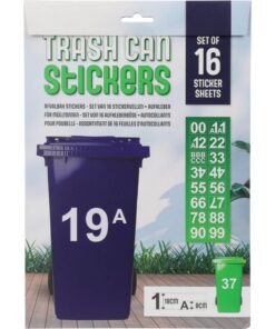 Afvalbak Stickervellen Set 16 Stuks