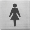 Alco AL-450-1 Pictogram RVS 90x90x1mm - WC Dames -