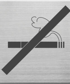 Alco AL-450-13 Pictogram RVS 90x90x1mm - Niet Roken -