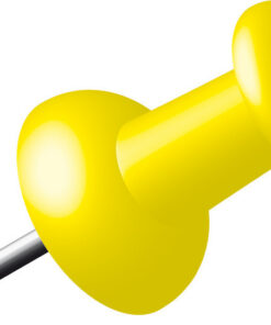 Alco AL-662-13 Pushpins Doosje A 40 Stuks Geel