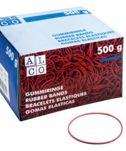 Alco AL-740 Elastieken 65mm 500 Gram In Doos Rood