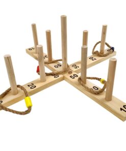 Alert Houten Ringwerpset + 6 Ringen