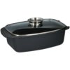 Alpina Braadslee met Glazen Deksel 5.5L 39.5x22.5x10.8 cm Zwart
