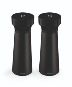 Amefa Houten Peper-Zout Molen Set 15 cm 2 Stuks Zwart