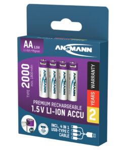 Ansmann Oplaadbaar Bat Aa En Usb-c