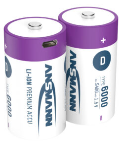 Alternative view of Ansmann Oplaadbaar Batterij D En Usb-c