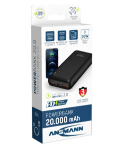 Ansmann Powerbank USB-C 20.000 mAh Zwart