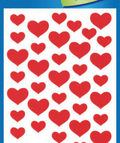 Avery AV-4371 Papieretiket 3 Vel Harten 10 Setjes met 3 Vel