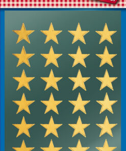 Avery AV-52800 Etiket Z-design Christmas Pakje A 2 Vel Gouden Sterren