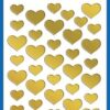 Avery AV-53282 Folie Etiket Z-design Creative Pakje A 2 Vel Gouden Hartjes