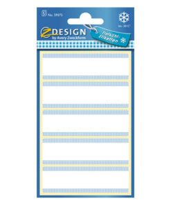 Avery AV-59375 Z-Design Diepvriesetiketten 76x22 mm 25 Stuks Wit/Blauw