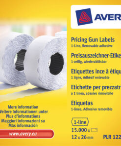 Avery AV-PLR1226 Prijstangetiketten Non-permanent 26x12mm Wit 10 Rol In Doos