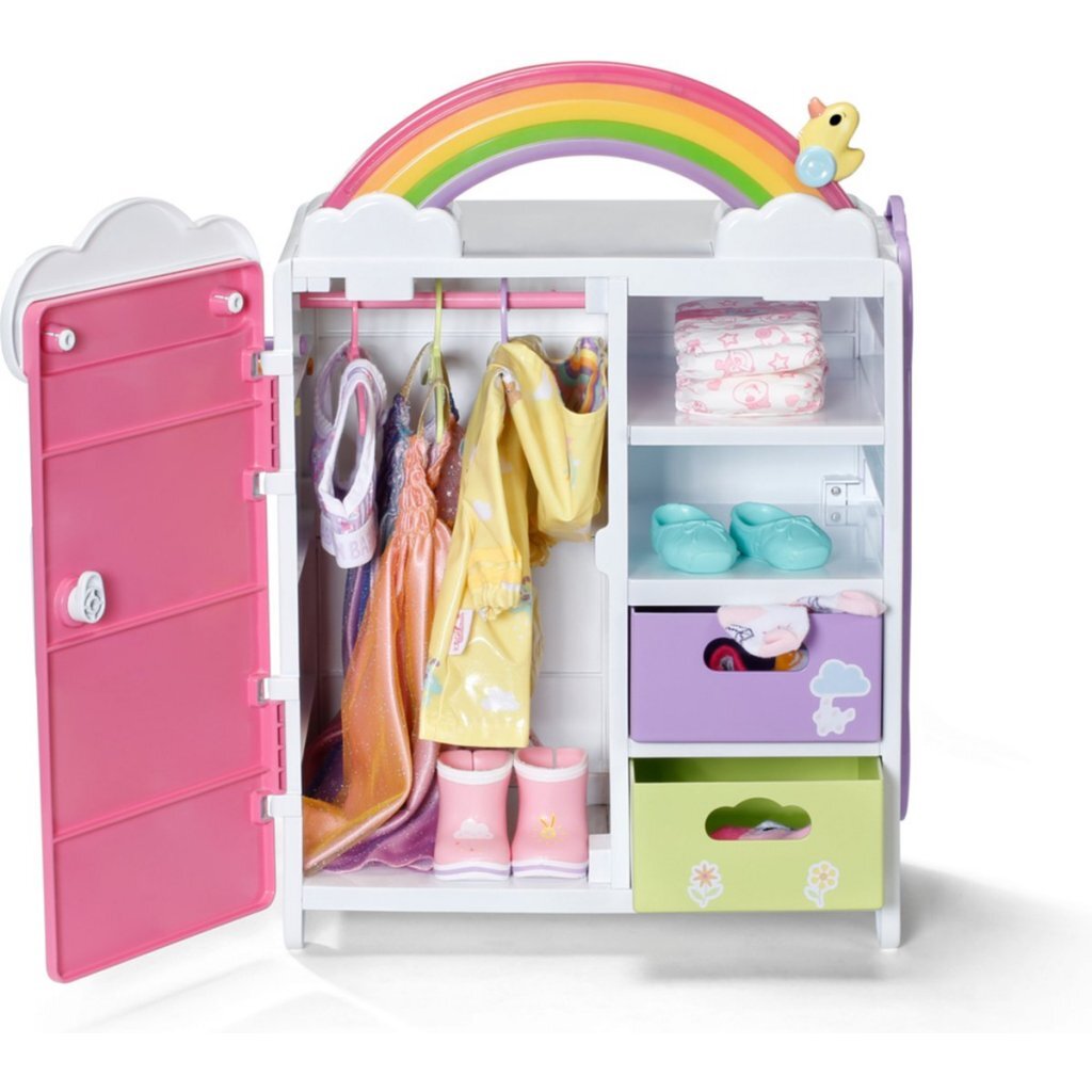 Baby Born Regenboogkledingkast 33x22x39 cm + Licht en Geluid - Image 2