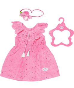 Baby Born Trendy Bloemenjurk Roze