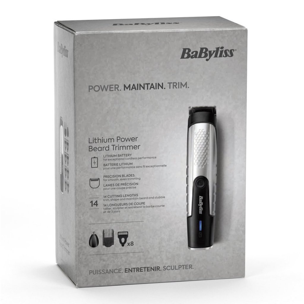 Babyliss Pro Lithium Power Baardtrimmer Zwart/Zilver - Afbeelding 2