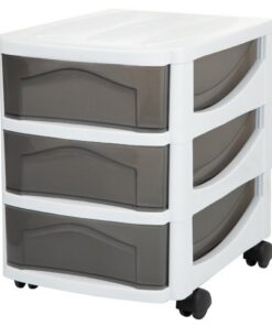 Bama Big Hobby Ladesysteem met 3 Laden 30x30x40 cm Wit/Grijs