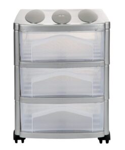 Alternative view of Bama Big Hobby Ladesysteem met 3 Laden 30x30x40 cm Zilver/Wit