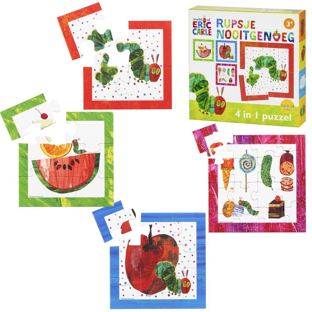 Bambolino Toys Rupsje Nooitgenoeg 4in1 Puzzel 4-16 Stukjes - Image 2