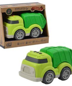 Bioplastic Vuilniswagen 18 cm Groen