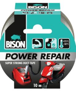 Bison Power Repair Tape 10 m Grijs