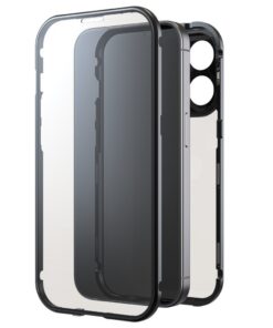 Black Rock 360 Glas Cover Voor Apple IPhone 15 Pro Zwart