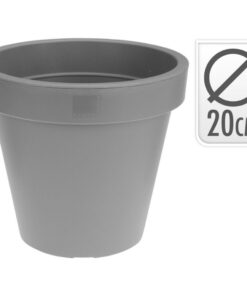 Bloempot Rond 20x18 cm Grijs