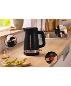 Alternative view of Bosch TWK4M223 MyMoment Waterkoker 1.7L 2400W Zwart/RVS