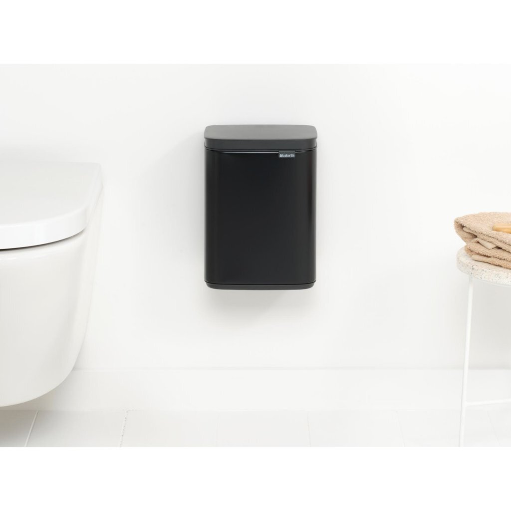 Brabantia Bo Afvalemmer 4L Mat Zwart - Afbeelding 5