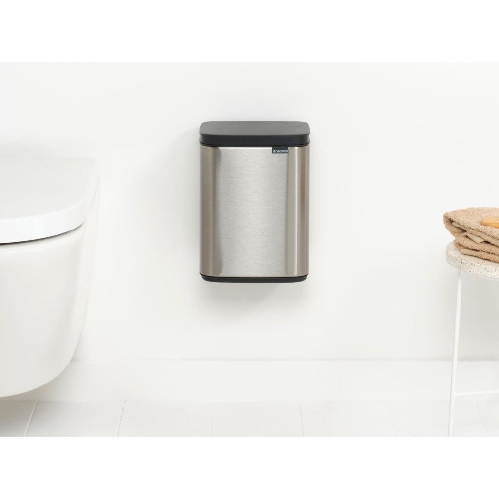 Brabantia Bo Afvalemmer 4L Matt Steel - Image 4