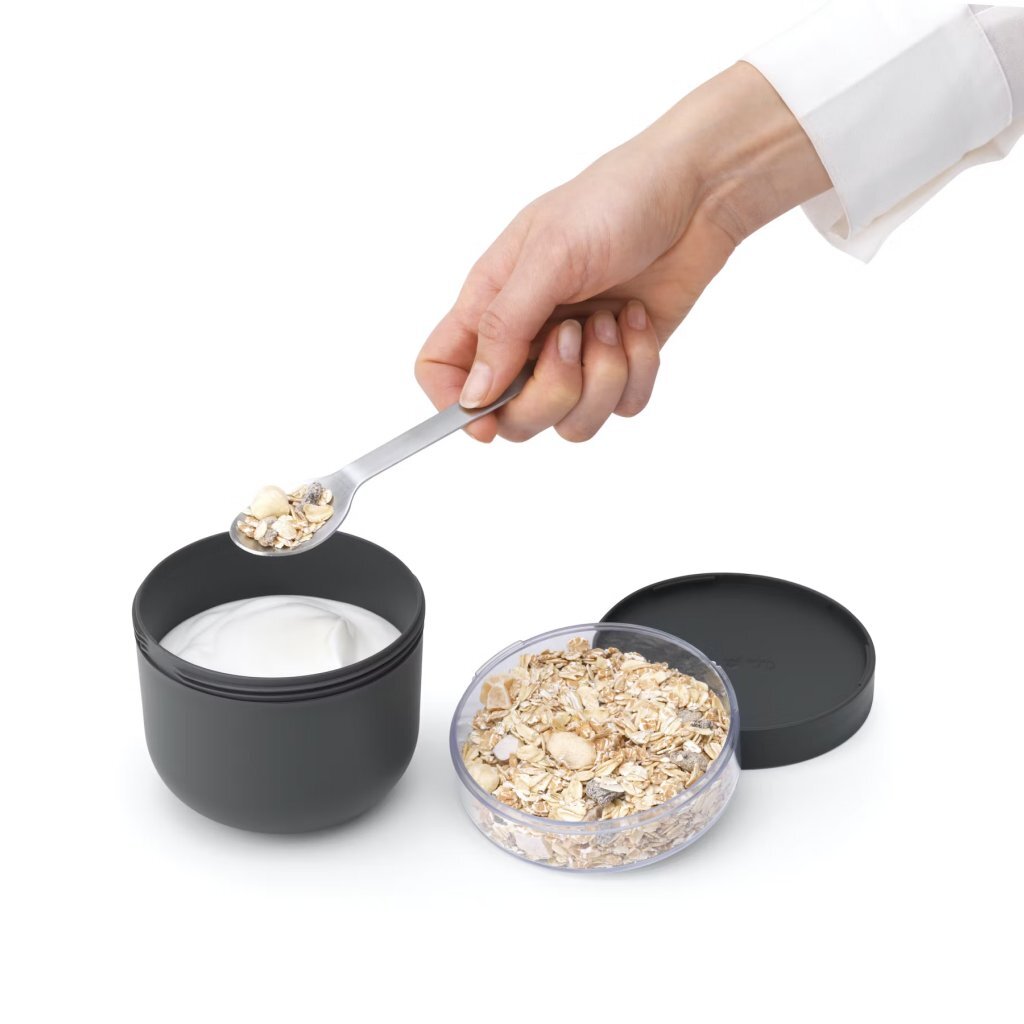 Brabantia Make & Take Yoghurtbeker 0.5L Donkergrijs - Afbeelding 2