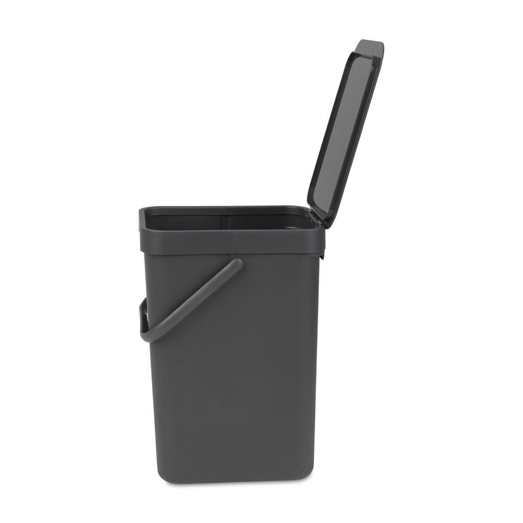 Brabantia Sort and Go Afvalemmer 12L Grijs - Afbeelding 3