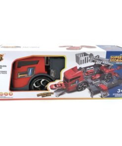 Brandweer Garage in Truck Speelset + Licht en Geluid