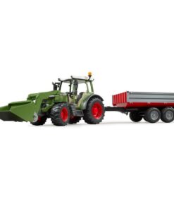 Alternative view of Bruder 02182 Fendt Vario 211 met Voorlader + Zijwandaanhanger