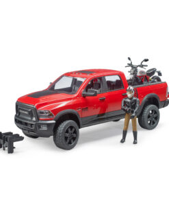 Bruder 02502 RAM 2500 Power Wagon + Ducati en BWorld Figuur