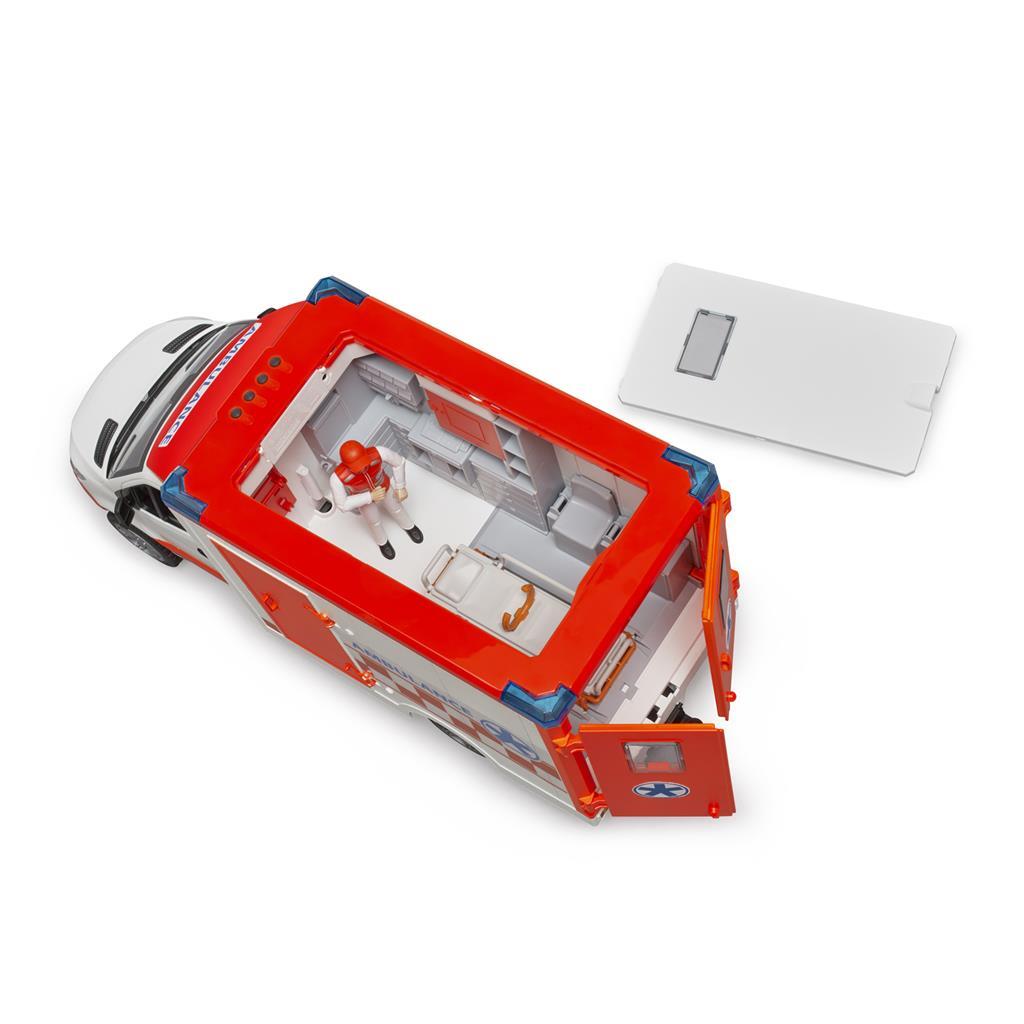 Bruder 02676 Mercedes Benz Sprinter Ambulance met Chauffeur + Licht en Geluid - Image 3