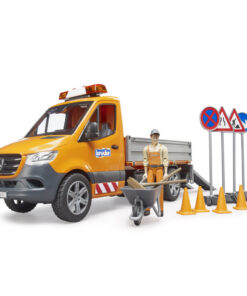 Bruder 02677 Mercedes Benz Sprinter Wegenbouwauto + Licht en Geluid