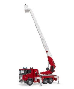 Alternative view of Bruder 03591 Scania Super 560R Brandweerwagen + Draaitafelladder + Waterpomp + Licht en Geluid
