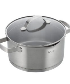 Brund Kookpan met Glazen Deksel 4L RVS