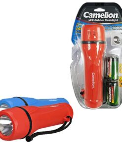 Camelion LED Zaklamp + 2xD Batterijen Assorti