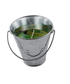 Citronellakaars in Metalen Emmer 9 cm