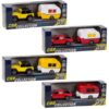 City Car Collection Die-Cast Pick-Up met Caravan 1:50 Assorti