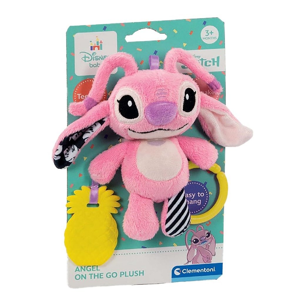 Clementoni Baby Disney Stitch Soft Rattle Knuffel Angel - Image 2