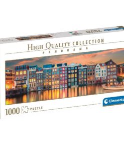 Clementoni High Quality Collection Panorama Puzzel Bright Amsterdam 1000 Stukjes
