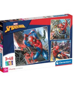 Clementoni Super Color 3in1 Puzzel Spiderman 3x48 Stukjes
