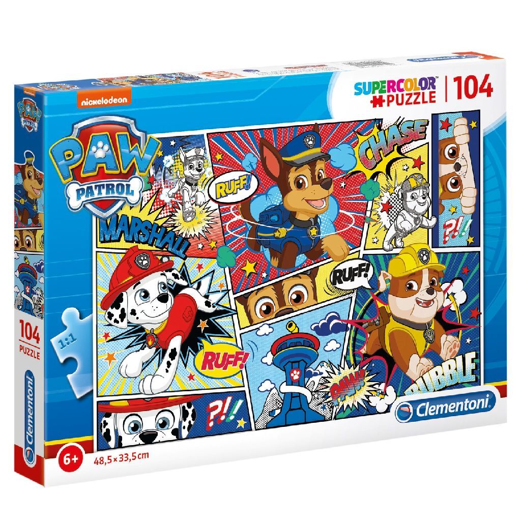 Clementoni SuperColor Puzzel Paw Patrol Strip 104 Stukjes - Afbeelding 2
