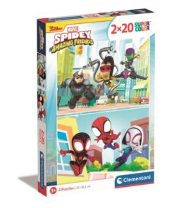 Clementoni Supercolor Puzzel Spidey and His Amazing Friends 2x20 Stukjes