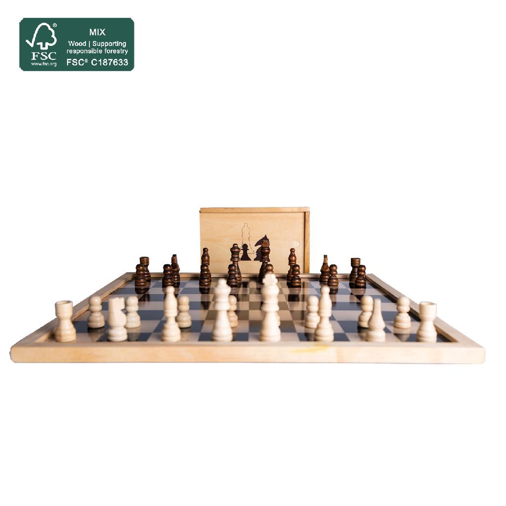 Clown Games Houten Schaakstukken 32 Stuks - Image 2