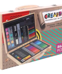 Creafun Houten Kleurkoffer 86-delig